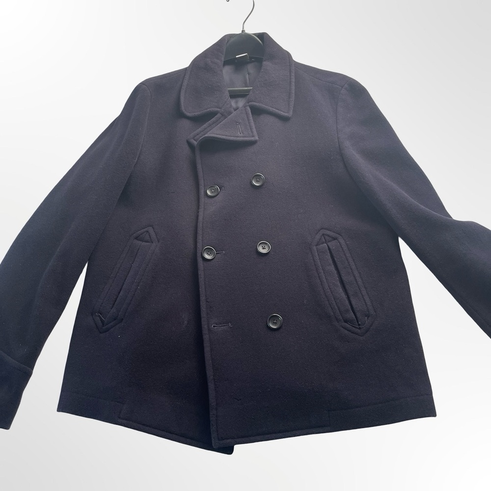 Gap Men's Black / Very dark Navy Peacoat in Size L
